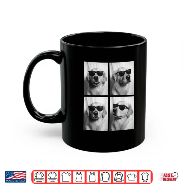 Mug Cute Golden Retriever with Sunglasses Funny Dog Lover Shirt