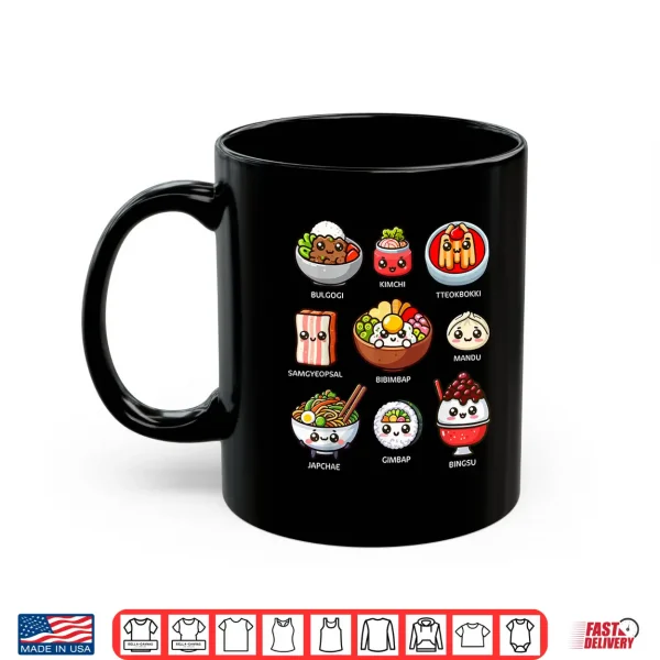 Mug Cute Kawaii Korean Food Bulgogi Mandu Bibimbap Lover Shirt