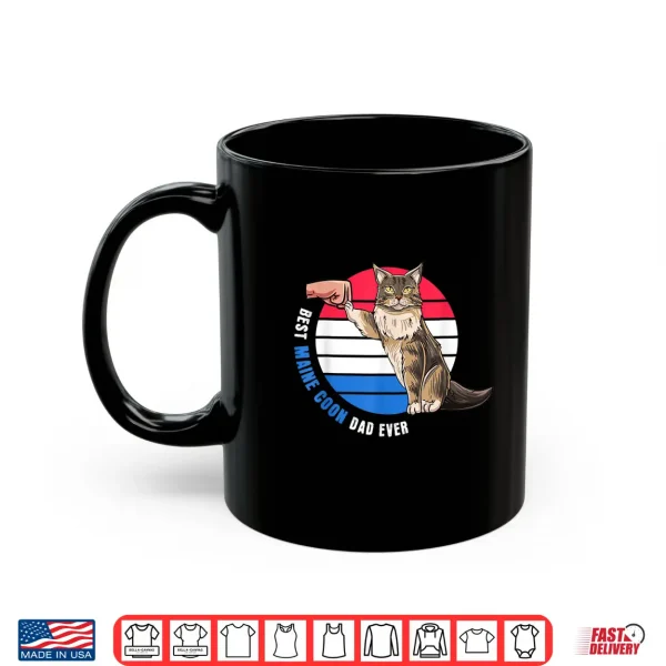 Mug Cute Main Coon Cat Design Best Maine Coon Dad Shirt