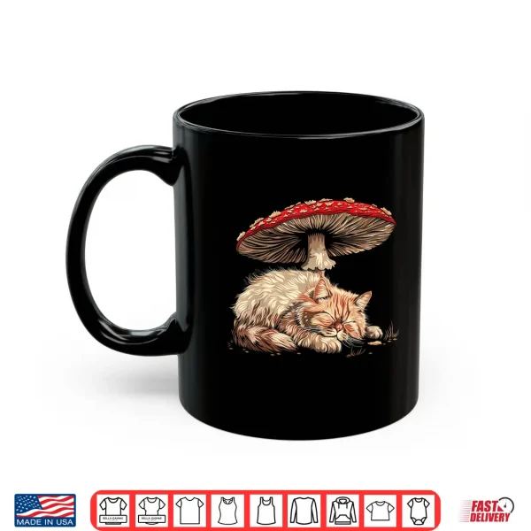 Mug Cute Persian Cat Cottagecore Aesthetic Under The Mushroom Shirt