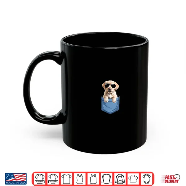 Mug Cute Pocket Labrador Retriever Lover Yellow Lab Mom Shirt