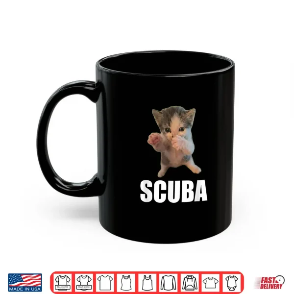 Mug Cute Scuba Dancing Meme Cat Scuba Meme Shirt