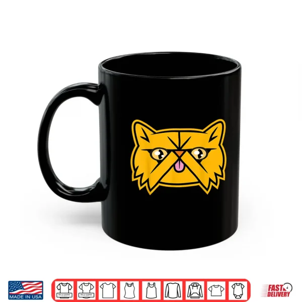 Mug Cute Smooshed Face Orange Persian Cat Graphic Tee T Shirt