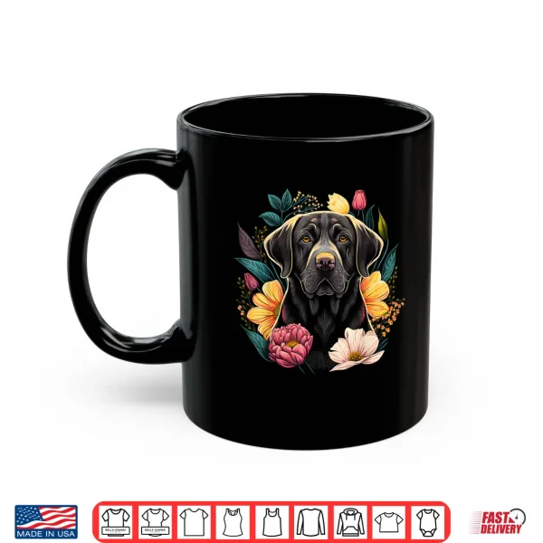 Mug Cute black Labrador Dog on black Labrador Retriever Lover Shirt