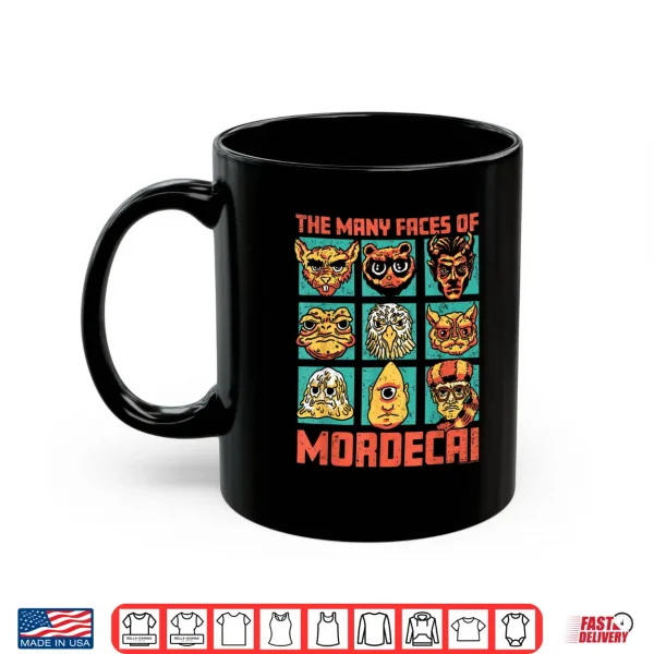 Mug DCC Many Faces of Mordecai Grid Funny Gamer Series Book Shirt