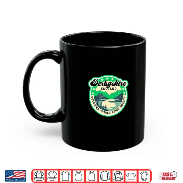 Mug Derbyshire England Peak District English Hiking Backpacking Shirt