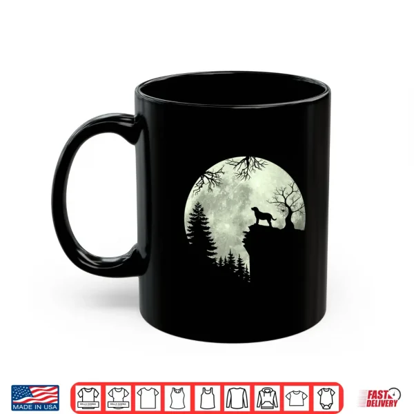 Mug Dog and Moon Howl In Forest Labrador Retriever Halloween Shirt