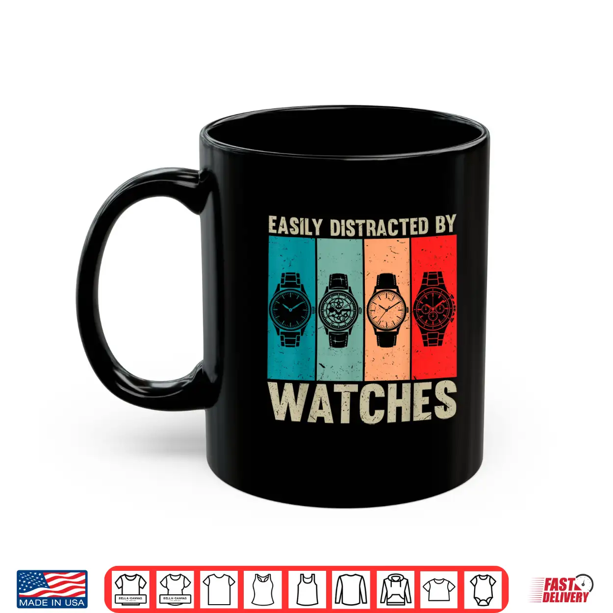 Easily Distracted By Watches Vintage Watch Collector Shirt Easily Distracted By Watches Vintage Watch Collector Shirt