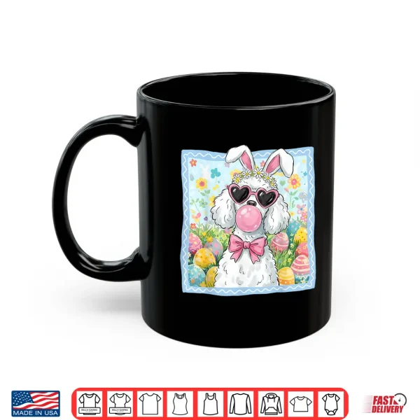 Mug Easter Dog Bunny Ears Funny Poodle Easter Bunny Dog Shirt