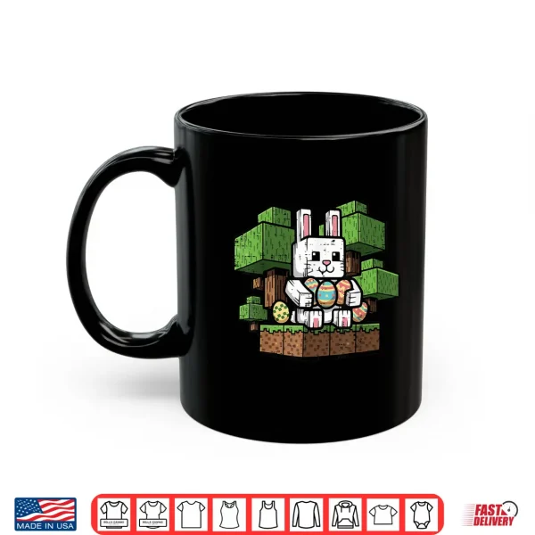 Mug Easter Gamer Bunny Pixel Rabbit Gaming Boys Kids Youth Men Shirt