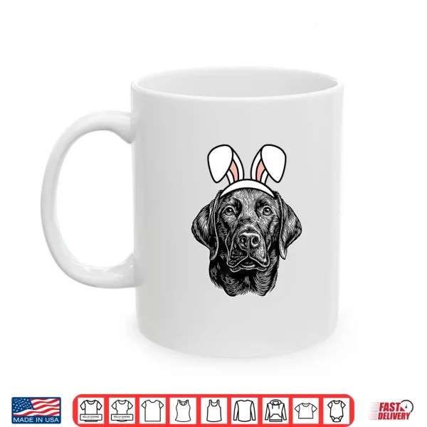 Mug Easter Labrador Retriever Cute Dog Lab Easter Bunny Ears Shirt
