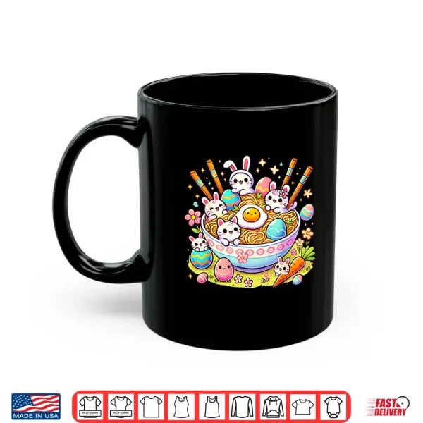 Mug Easter Ramen Cats Cute Anime Happy Easter Day Women Girls Shirt