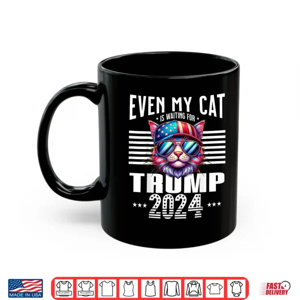 Mug Even My Cat Is Waiting For Trump 2024 Maine Coon Supporters Shirt