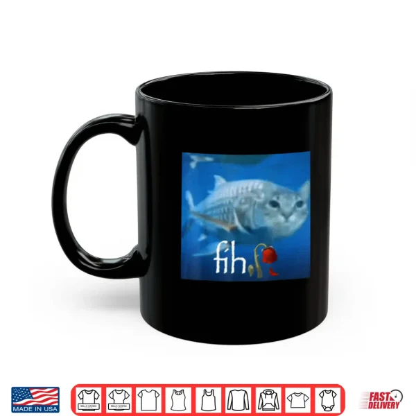 Mug Fih Meme Funny Cat Fish Ai Fish Cat Meme Trend Fih Shirt