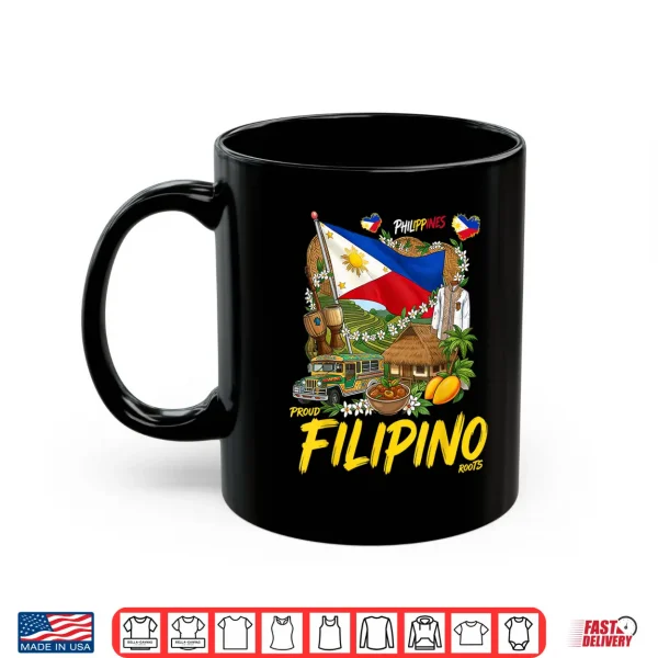Mug Filipino Roots Idea for Women Filipiniana Philippines Themed Shirt