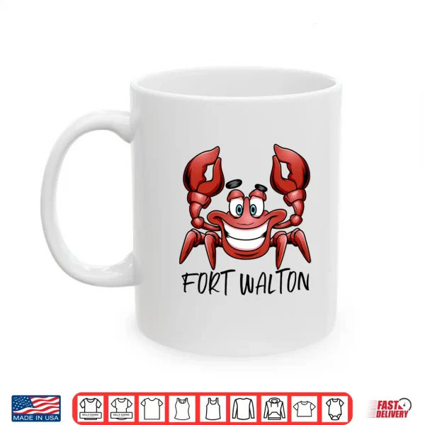 Fort Walton Florida Beach Family Vacation Group Trip Crab Performance Shirt 3 Mug Fort Walton Florida Beach Family Vacation Group Trip Crab Performance Shirt
