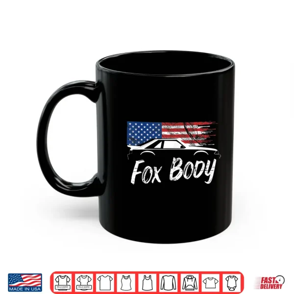 Mug Foxbody 5.0 American Flag Stang Muscle Car Shirt Shirt