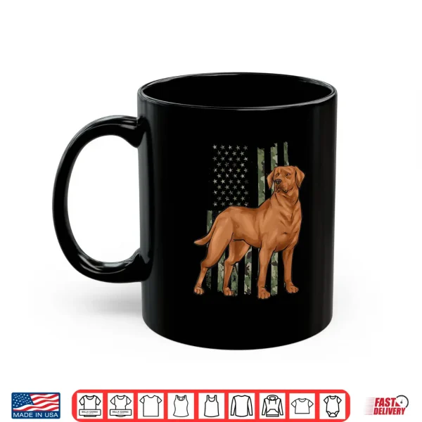 Mug Foxred Lab American Flag Fox Red Labrador Retriever Shirt