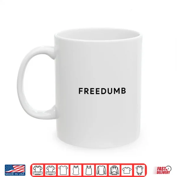 Mug Freedumb Funny American Pun July 4th BBQ Shirt