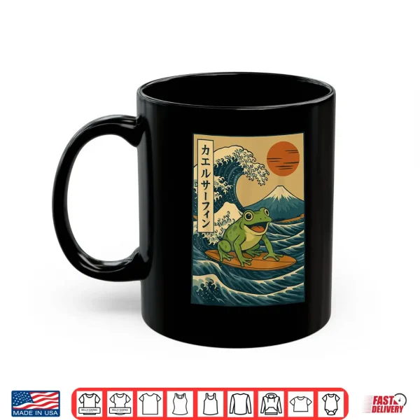 Mug Frog Surfing Japanese Shirt