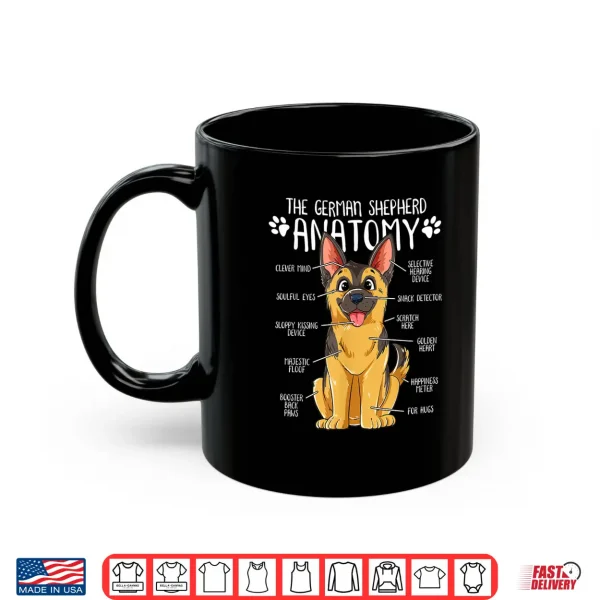 Mug Funny Anatomy German Shepherd Dog Owner Shirt