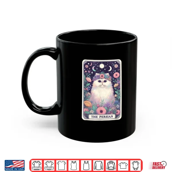 Mug Funny Cat Tarot Card The Persian For Kitten Lover Shirt