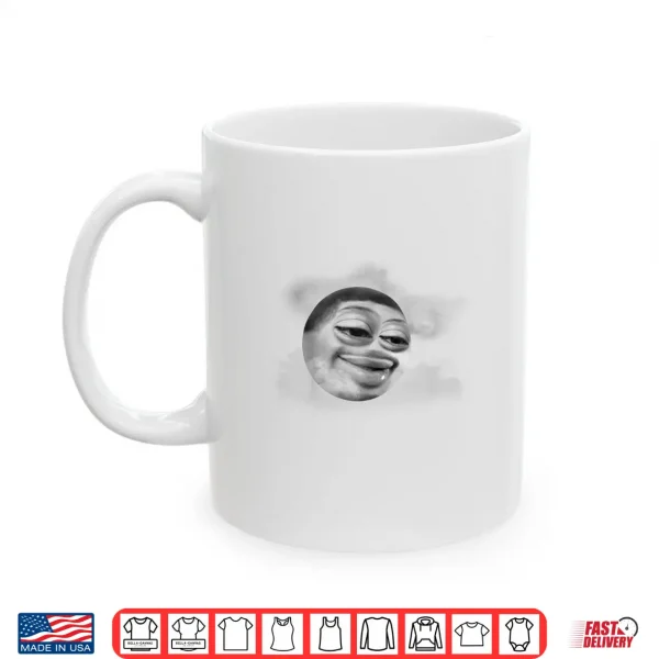 Mug Funny Flight Reacts Moon Face Meme Shirt