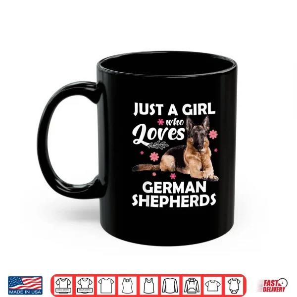 Mug Funny German Shepherd Art For Girls Women Kids Dog Lovers Shirt