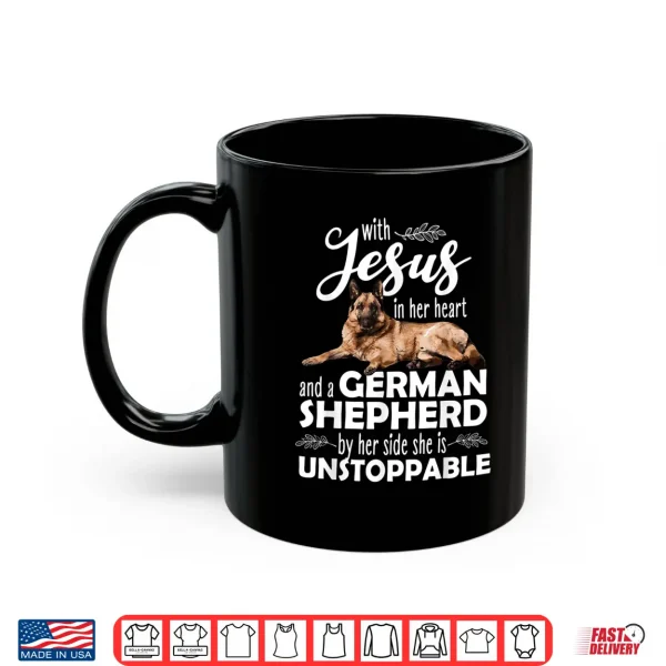Mug Funny German Shepherd Art For Women Girls Kids Dog Lover Shirt