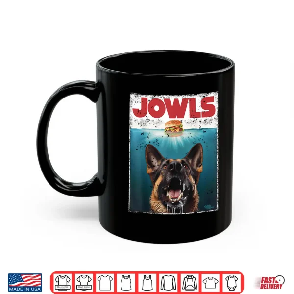 Mug Funny German Shepherd Jowls Hamburger GSG Dog Mom Dog Dad Shirt