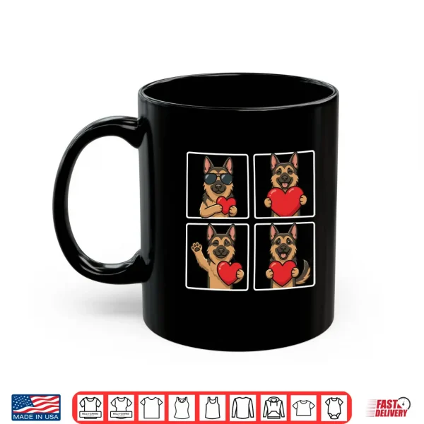 Mug Funny German Shepherd Photobooth Dog Lover Valentines Shirt