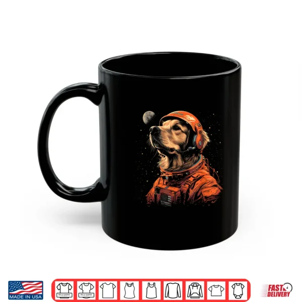 Mug Funny Golden Retriever Lovers Dog Astronaut In The Space Shirt