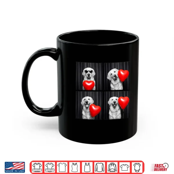 Mug Funny Golden Retriever Photobooth Dog Lover Valentines Shirt