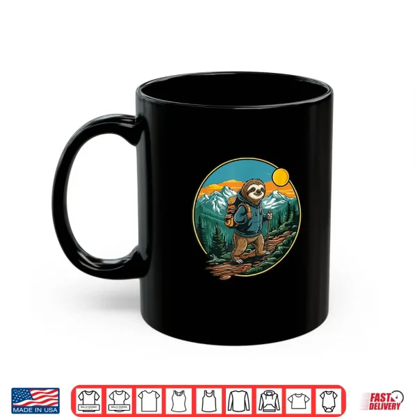 Mug Funny Hiking Camping Sloth Backpacking Slow Hiker Adventure Shirt