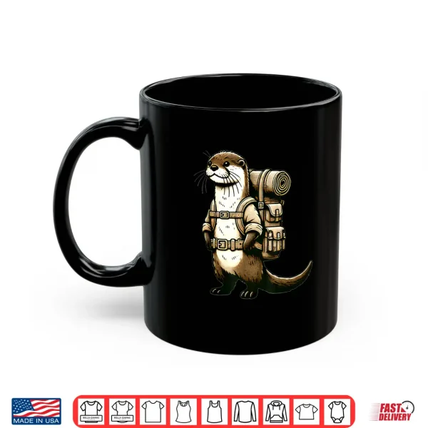 Mug Funny Hiking River Otter Backpacking Cottagecore Animals Shirt