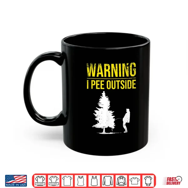 Mug Funny I Pee Outside Gift For Camping Boys Teens Kids Camper Shirt