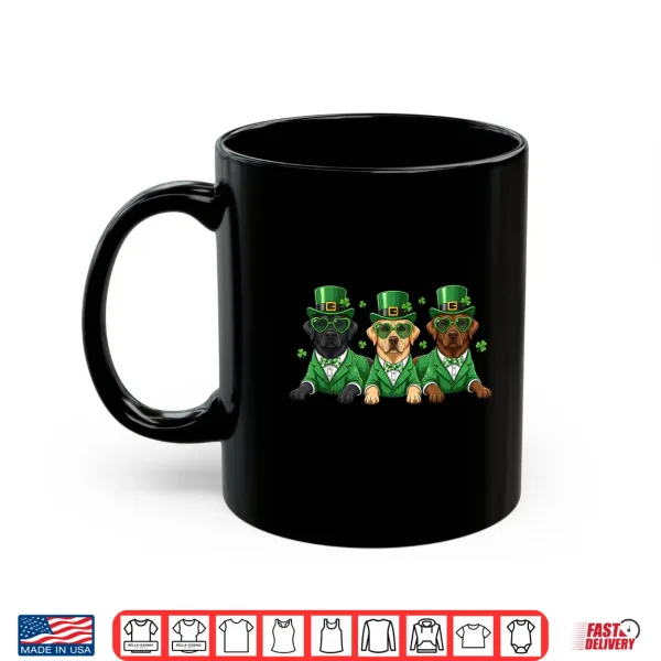 Mug Funny Labrador Retriever Shamrock St Patricks Day Irish Dog Shirt