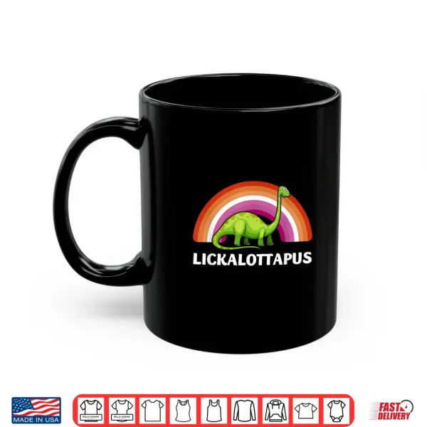 Mug Funny Lesbian Flag Lesbian Pride Dinosaurs LGBTQ Shirt