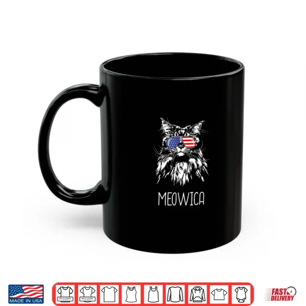 Mug Funny Maine Coon Cat Meowica Cat Funny Cat Maine Coon Shirt