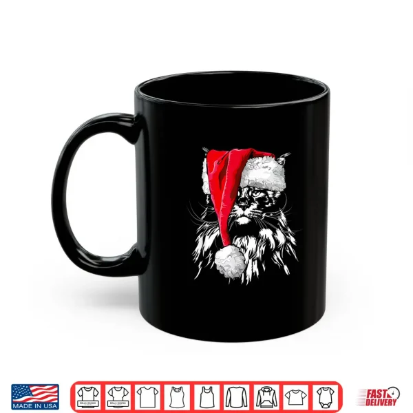 Mug Funny Maine Coon Santa Christmas cat mom gift present Shirt