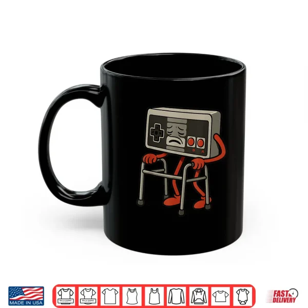 Mug Funny Old Gamer Gaming Retro 80s 90s Video Game Old Gamer Shirt