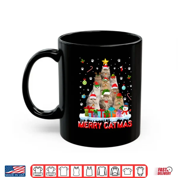 Mug Funny Persian Cat Lovers Cute Holiday Christmas Tree Shirt