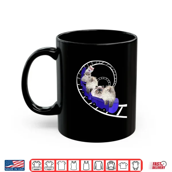 Mug Funny Persian Cats Gifts Cat Lovers Roller Coaster Womens Shirt