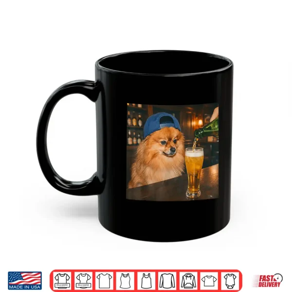 Funny Pomeranian Drinking Beer Meme For Men Women Shirt 3 Mug Funny Pomeranian Drinking Beer Meme for Men Women Shirt