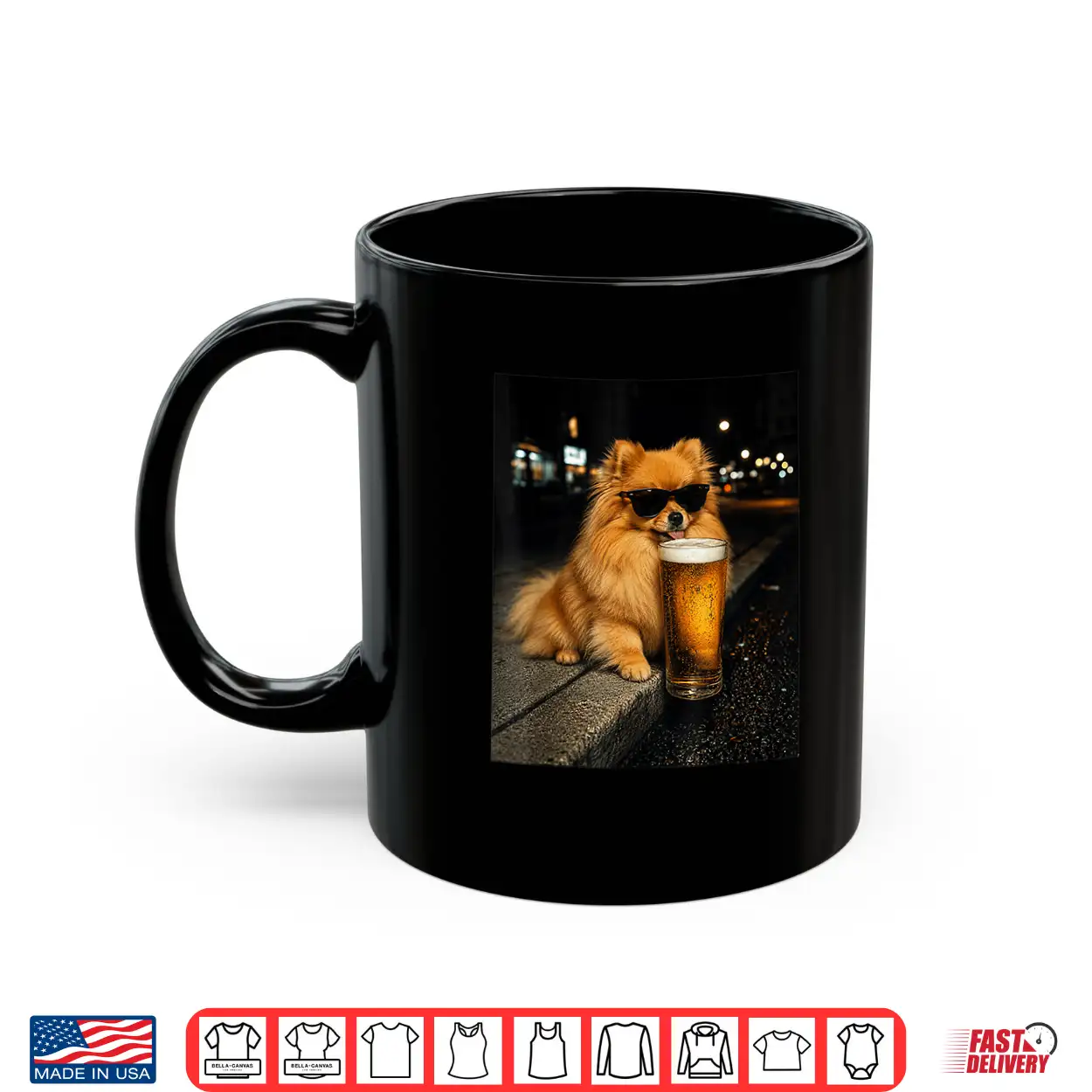 Funny Pomeranian Drinking Beer Vintage Dog Lover Meme Humor Shirt Funny Pomeranian Drinking Beer Vintage Dog Lover Meme Humor Shirt