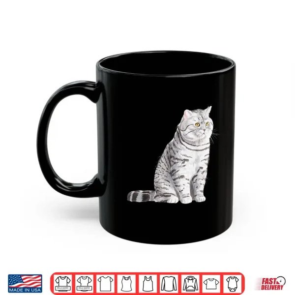 Mug Funny Sitting British Shorthair Cat Shirt
