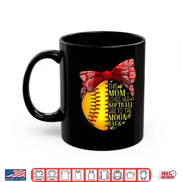 Mug Funny Softball Gift Mom Women Pitcher Catcher Girls Lovers Shirt