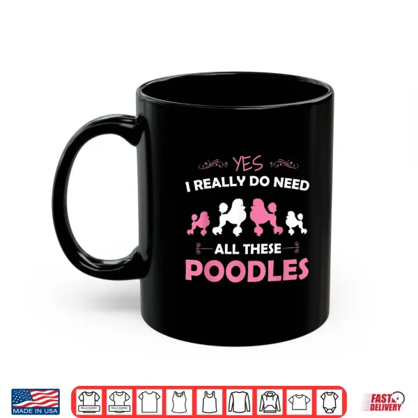 Mug Funny Standard Poodle Dog Lover Puppy Breed Pink Shirt