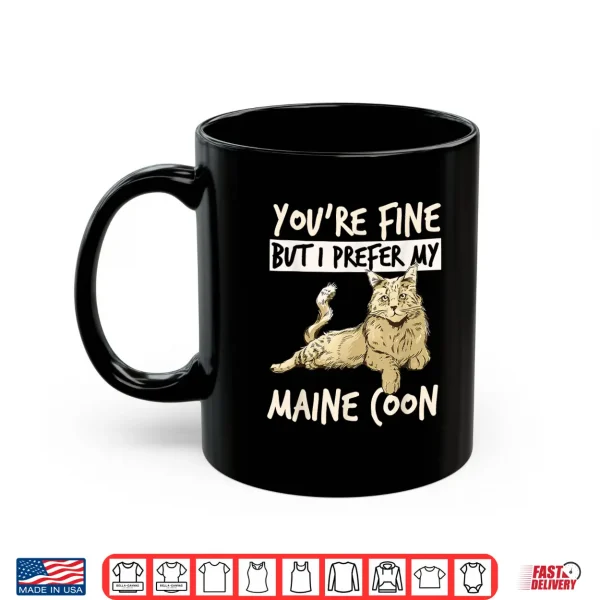 Mug Funny Women Men Cat Maine Coon Lover Coonie Shirt