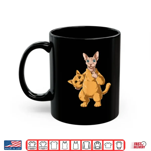 Mug Funny dressed up naked cat costume Shirt